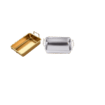 Mini Plat Rectangulaire en Acier Inoxydable avec Poignées