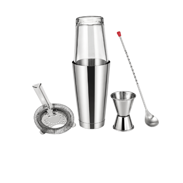 3 Kit Cocktail Professionnel Essentiel – Shaker & Accessoires Bar – Image 1