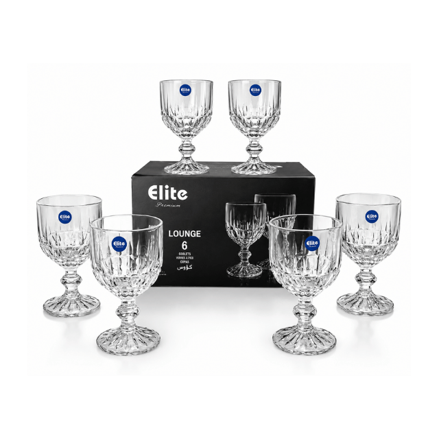33 Set Verres à Pied Lounge Cristal – Image 1