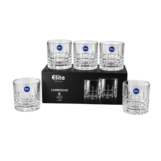 34 Set Verres Cambridge Cristal Premium – Image 1