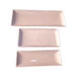 Collection Plateaux Rectangulaires en Porcelaine Blanche
