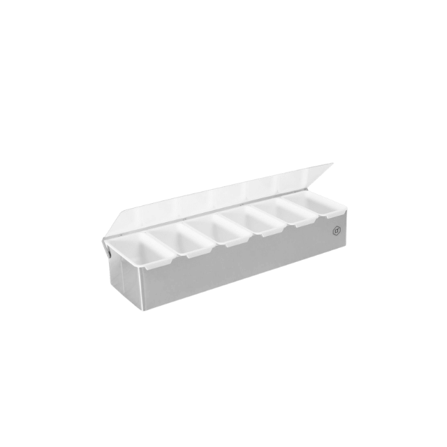 Design sans titre (8) Présentoir à Condiments en Inox avec Couvercle – Image 1