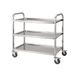 Chariot de Service en Inox 3 Étages – 950×500×950 mm